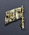 Camrose   Kross Jbk Jacqueline B Kennedy American Flag Pin Rhinestone Brooch