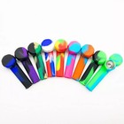 5 Pack 3 3 Inch Colorful Mini Silicone Smoking Pipes  Pocket Smoking Pipes