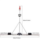 48v Cordless Concrete Vibrator Surface Power Trowel Electric Wet Cement Screed-