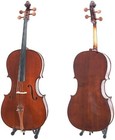Cecilio 4 4cco-300 Wood Cello W  Hard   Soft Case  Stand  Bow  Bridge - Varnish