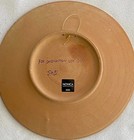 Peruvian Terra Cotta Folk Art Pottery Plate Artist Signed Novica Peru