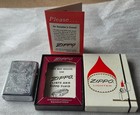 Vintage 1979 Zippo Regular Error Lighter Venetian Scroll Chrome Cased W  Box    