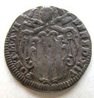  1745  Papal States Vatican Silver Grosso Pope Benedict Xiv year 1
