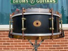 1920s Ludwig 5x14 All-round Model No  22 Standard Solid Shell Snare Drum Black