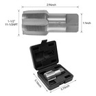 Hfs r  1-1 2in Npt Pipe Tap Carbon Steel 6 Flute Threading Tool