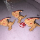 Jurassic World Mighty Little Biters Parasaurolophus Mini Action Figure Lot Of 3