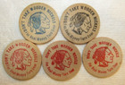 Lot Of 5 Diff  Gold Coast Coin Club Hollywood  Fl Wooden Nickels Tokens Florida