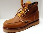Mens Rhino 62m26 Tan Leather 6  Soft Toe Moc Toe Lace Up Work Boots