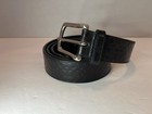 Coach Signature C Leather Belt Mens Black