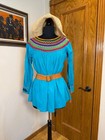 Handmade Mexican Embroidered Oaxaca Artisan Peasant Blouse Huipil Inspired Boho