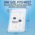 200 500 1000ct Semi Rigid Card Holders   Free Sleeves For 35pt Standard Trading