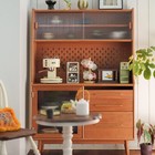 1 6 Scale Wood Miniature Furniture Kitchen Sideboard Storage Cabinet W drawers