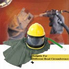 Safe Sandblast Helmet Blast Hood Protector Cloak Sand Len Air For Sandblasting