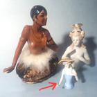 Very Rare Antique 1915 Victorian    romantic Lady    Arms-away Pin Cushion Half Doll