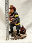 Red Hats Of Courage Fireman Figurine By Vanmark 1999 Vintage    hero    Firefighter