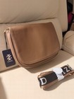 Izod Women s Tan Saddle Crossbody Bag Adjustable Logo Strap Nwt