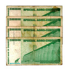 4 X 25 Billion Dollars   100 Billion Dollars Zimbabwe Special Agro Cheque 2008
