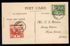 1943 Occupied Jersey England Picture Postcard First Day Cover St Brelades Bay