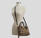New Authentic Coach Leather Willow 24 Tote Shoulder crossbody Leopard gold Cm533
