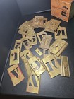 Reese   s Adjustable Brass Stencils In Original Box Numbers Letters   Numbers 