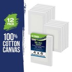 Us Art Supply 4  X 6  Mini Professional Primed Stretched Canvas 12-mini Canvases