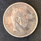 1876 B Prussia German Empire Germany 5 Five Mark Silver World Coin