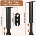 8pcs Metal Adjustable Height Bed Support Legs For Bed Frame Metal Adjustable Fur