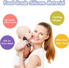 2 Bags 4 Pcs  Tv Remote Shape Toys bpa-free  Freezer Safe for 3-18 Months