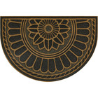 Half Round Door Mat 24x36 Non-slip Outdoor Indoor Rubber Doormat Floor Carpet