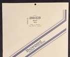 Showgard Stamp Black Mounts Size 280 228 Free U s a  Shipping 5 Strips