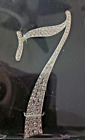 Monogram Cake Jewelry Rhinestone Silver  7  Cake Topper 3 5  X 5    New Number 7 