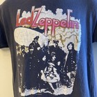 1986 Vintage Led Zeppelin Single Stitch Cotton Rock Music Band Tshirt L Large