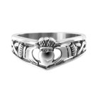 Irish Claddagh Heart Cute Friendship Love 925 Silver Promise Ring Size 4 5-9