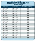 Buffalo Blizzard 1  X 8  Water Tubes  18 Gauge For Swimming Pool Covers - 6 Pack