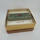 Monet Lipstick Case Green New Holly Berries Enamel Vintage Mnruk258