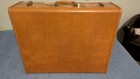 Vintage Shwayder Samsonite Luggage Large Suitcase 24 x19 x9  Brown 50s 60s