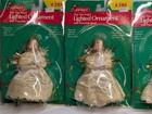Lot Of 10 Vtg Joy Brite Tree Top Angel Lighted Ornament W Porcelain Head 5  Tall