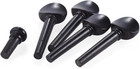 Ebony 5pieces Violin Tuning Pegs Endpin Set For 4 4 Violin Fiddle Part Replaceme
