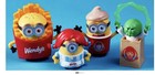 Wendys Minions   Monsters Collectibles Set Of 4  adult Toys  2026 New
