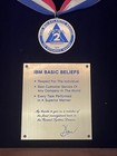 Vintage Ibm Computer Framed Basic Beliefs Mid-atlantic Region Medal Ribbon