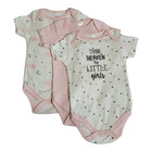 Baby Girls  3-pack Bodysuit Set      thank Heaven For Little Girls  sizes 0 To 9m 
