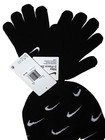 New Nike  just Do It  Boys Beanie   Gloves 2-piece Set Nwt Black White Logo