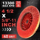 12pack Ceramic Flap Discs 4-1 2  40 Grit T29 5 8-11 Angle Grinder Sanding Wheels