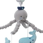 Lambs   Ivy Oceania Blue gray Whale fish Nautical ocean Musical Baby Crib Mobile