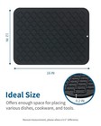 Silicone Countertop Drying Mat  Durable Reversible Pad For Dishes  Quick Dry