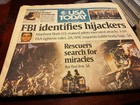 Sept 13  2001 Newspapers Lot  The Washington Times   Usa Today  Rare Find  