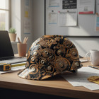 Rusty Gears 48 - 20  X 38  Hydrographic Film Hydro Dipping