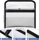 Leinuosen 6 Pack Small Fireproof Bag 8 X 5 Inch Fireproof Money Waterproof Pouch