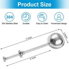 2 Pcs Bakers Dusting Wand For Sugar Flour And Average  Stainless Steel