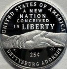 2026 S Gettysburg Address Silver Proof Quarter Gem Dcam 99 9  Silver  999 Fine